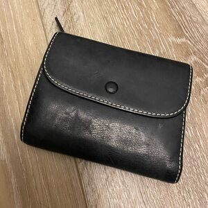 Roots Leather Trifold Wallet